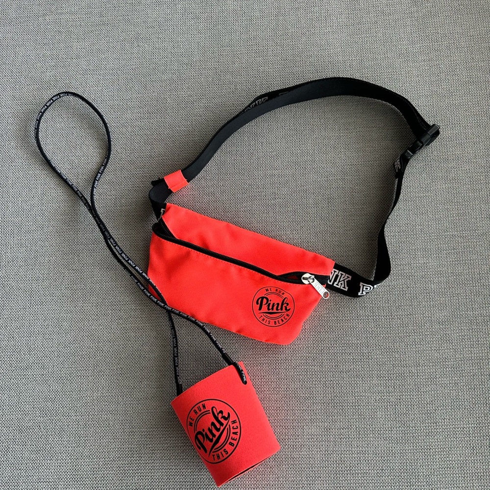 PINK Victoria's Secret Fanny Pack and Koozie